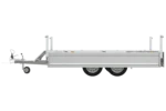 1-Achs-Anhänger GARDEN TRAILER 264 KIPP mit Laubgitteraufsatz, grauer Hochplane, Hochspriegel und Stützrad – Bild 2