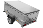 Anhänger kippbar Garden Trailer 201 KIPP mit zusätzlichen Bordwänden, Stützrad und Flachplane-Neu – Bild 10