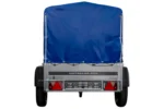 Anhänger 150 KIPP 150×106 cm [mit blauer Hochplane, Hochspriegel und Stützrad] – Bild 10