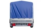 Anhänger Garden Trailer 200 KIPP 200×106 cm 750 kg [mit Hochspriegel, blauer Hochplane und Stützrad]-Neu – Bild 10