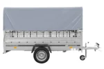 1-Achs-Anhänger GARDEN TRAILER 264 KIPP mit Laubgitteraufsatz, grauer Hochplane, Hochspriegel und Stützrad – Bild 19