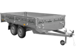 1-Achs-Anhänger GARDEN TRAILER 264 KIPP mit Laubgitteraufsatz, grauer Hochplane, Hochspriegel und Stützrad – Bild 7
