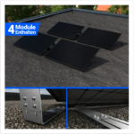 2000W Balkonkraftwerk mit Speicher – 4x Jolywood 500W JW-HD108N-R2 Bifazial Glas-Glas Full Black & Anker Solix Solarbank 2 Pro – Bild 3