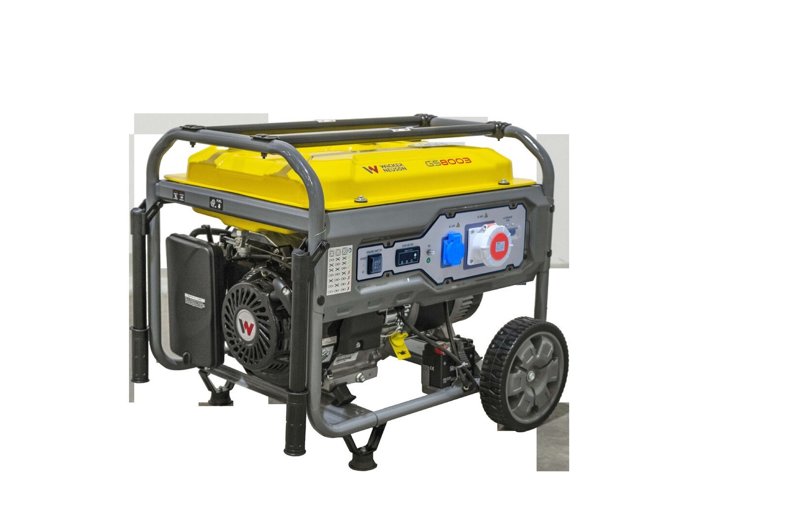 GS8003_Klein.jpg WACKER NEUSON GS 8003 G benzinbetriebener Stromerzeuger 230 oder 400 Volt – Bild 1