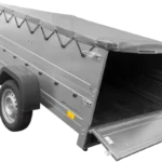 Anhänger kippbar Garden Trailer 201 KIPP mit zusätzlichen Bordwänden, Stützrad und Flachplane-Neu
