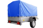 Anhänger mit Plane Garden Trailer 201 KIPP [mit Stützrad, blauer Hochplane und Hochspriegel]-Neu – Bild 6