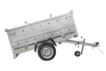 Leichter Anhänger 200×125 UNITRAILER GARDEN 201 KIPP mit BIS-Seitenwänden und Aluminiumabdeckung – Bild 7