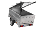 Leichter Anhänger 200×125 UNITRAILER GARDEN 201 KIPP mit BIS-Seitenwänden und Aluminiumabdeckung – Bild 2