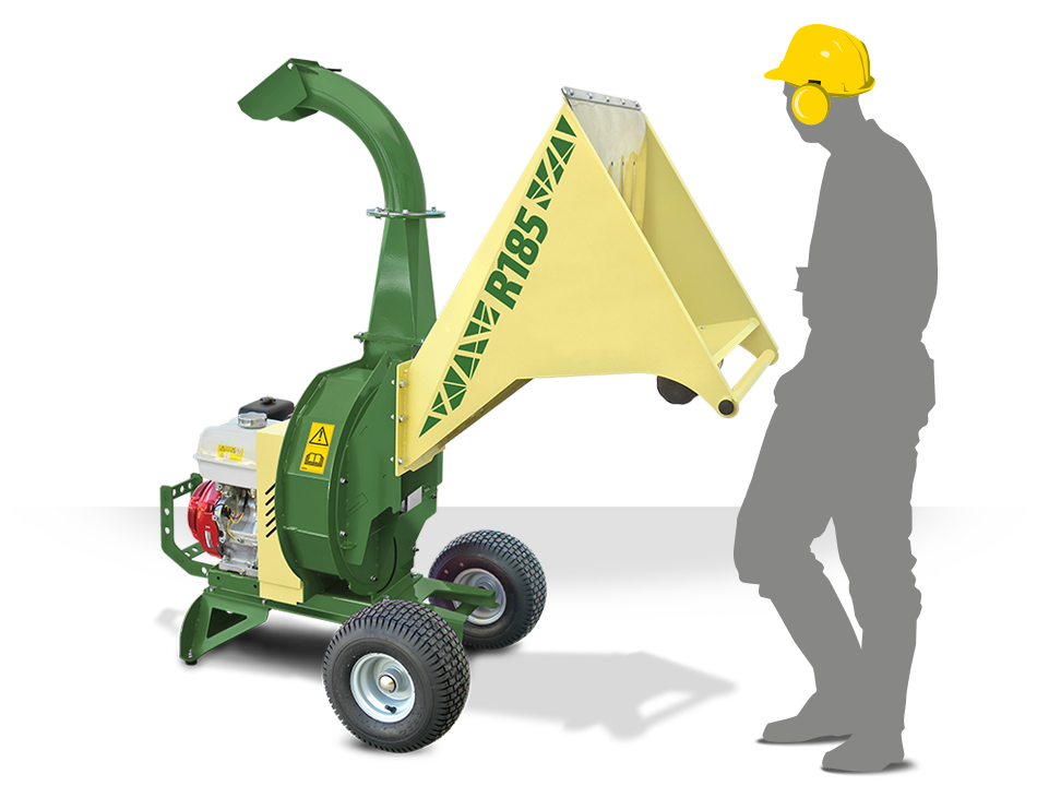 negri-bio-trituratori-modello-R185-1.png NEGRI Biohäcksler R185 / Benzin-Häcksler mit Transporträder – Bild 1