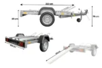 UNITRAILER MOTO 3 kippbarer Motorradanhänger 750 kg – Bild 5